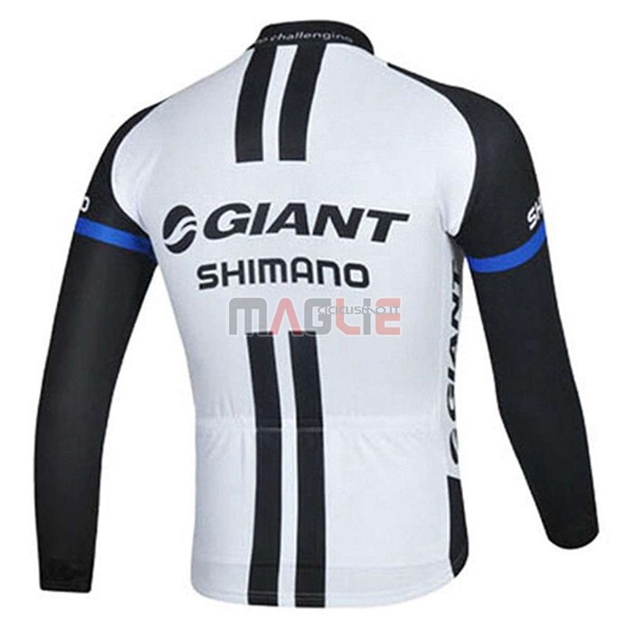 Maglia Giant Alpecin Manica Lunga 2021 Nero Bianco